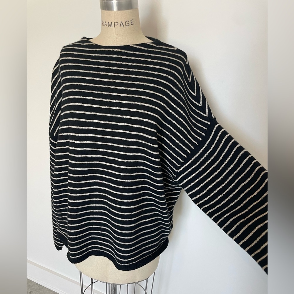 All Saints Marty Crew Wool/Cotton oversized black sweater M